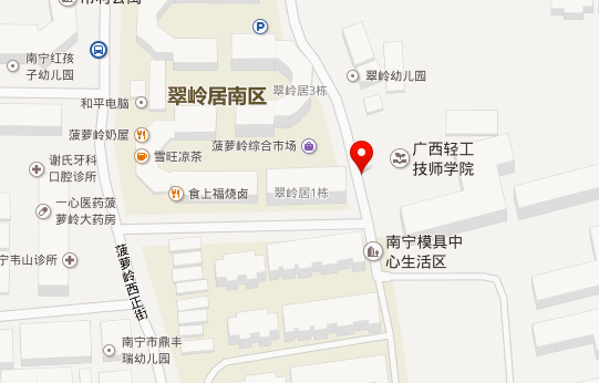 >广西区直考区考点地图